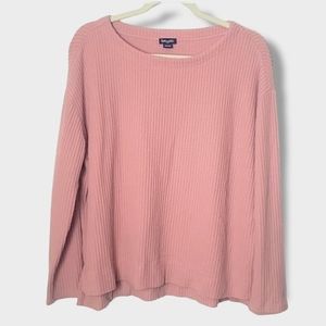 Splendid Blush Pink Waffle Knit Sweater Size Large